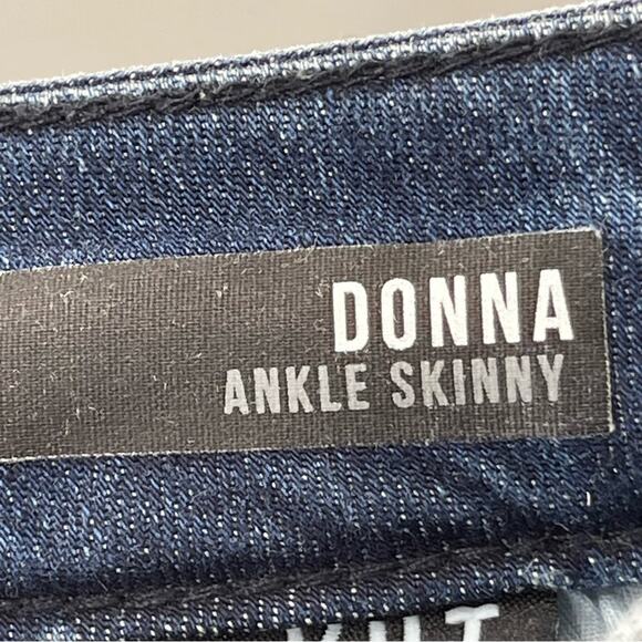 Kut from the Kloth Donna Ankle Skinny Lightly Distressed Jeans Size 10 Boho - Picture 8 of 11